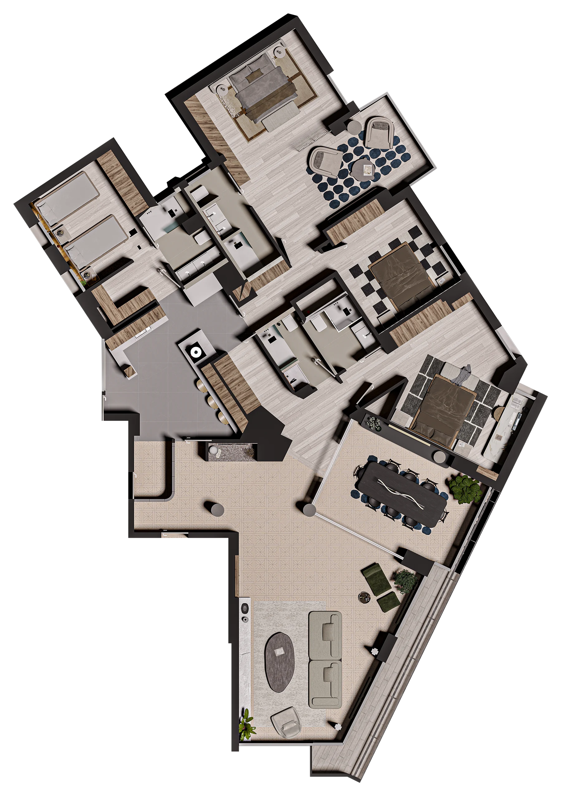 Planta de la residencia